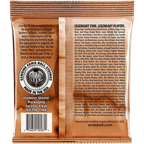 Ernie Ball Earthwood Phosphor Bronze Custom Light Acoustic Strings 11.5-54 - musicians--Friend