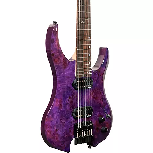 Legator Ghost 7 string Super Shred Series Electric Guitar Magenta Burl - musicians--Friend