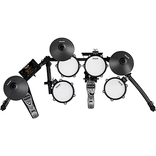 NUX DM-210 Mesh-Head Digital Drum Kit Black - musicians--Friend