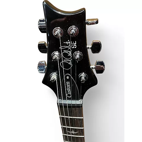 Used PRS SE Custom 24 Black Gold Solid Body Electric Guitar Black Gold - musicians--Friend