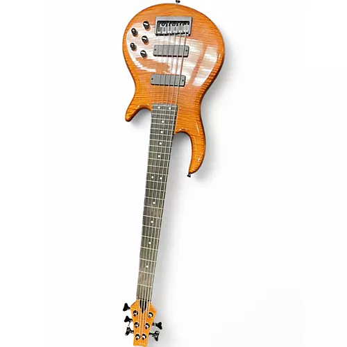 Used Carvin 6-STRING TRANS NATURAL FLAME Electric Bass Guitar TRANS NATURAL FLAME - musicians--Friend