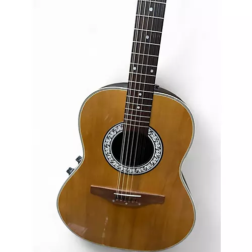 Used Ovation CC65 CELEBRITY Natural 12 String Acoustic Electric Guitar Natural - musicians--Friend