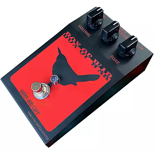 Wren And Cuff Box of War OG Fuzz Effects Pedal Red and Black - musicians--Friend