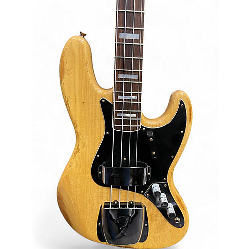Used Fender CUSTOM JAZZ BASS LIMITED Natural Electric Bass Guitar Natural - musicians--Friend