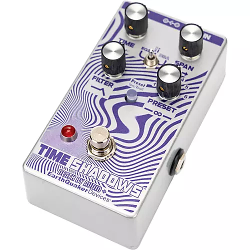 EarthQuaker Devices Time Shadows II Subharmonic Multi-Delay Resonator Effects Pedal Purple and Silver - musicians--Friend