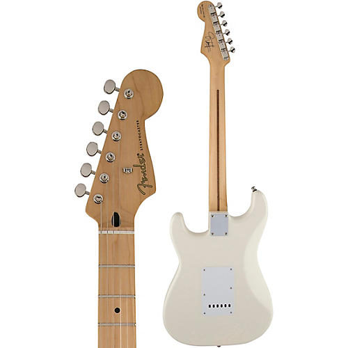 Fender Artist Series Jimmie Vaughan Tex-Mex Stratocaster Electric Guitar Olympic White - musicians--Friend