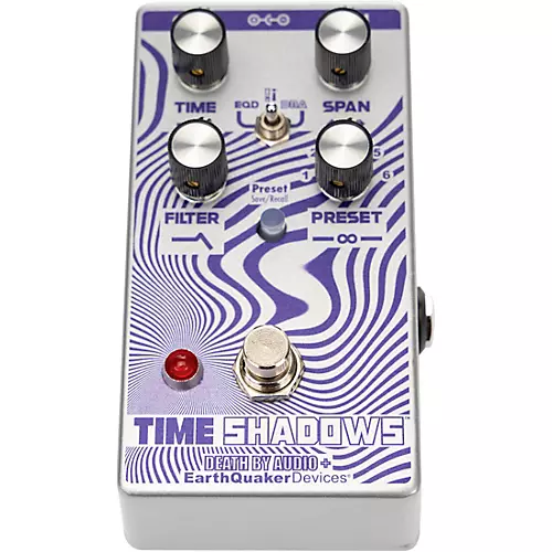 EarthQuaker Devices Time Shadows II Subharmonic Multi-Delay Resonator Effects Pedal Purple and Silver - musicians--Friend