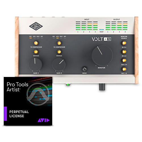 Universal Audio Volt USB Audio Interface with AVID Pro Tools Artist Perpetual License Volt 476 - musicians--Friend