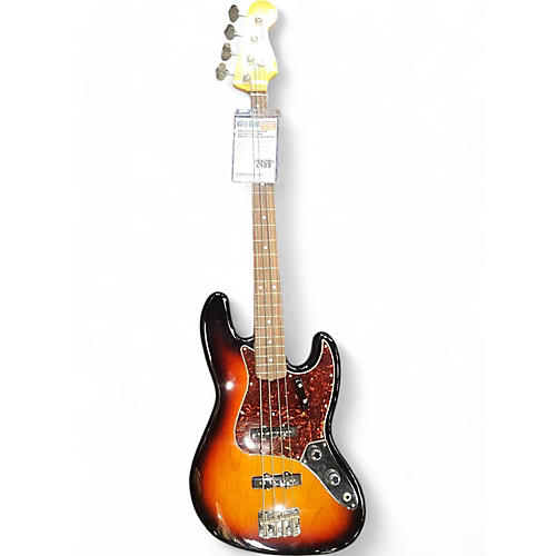 Used Fender 1962 reissue Jazz Bass 2012 3 Tone Sunburst Electric Bass Guitar 3 Tone Sunburst - musicians--Friend