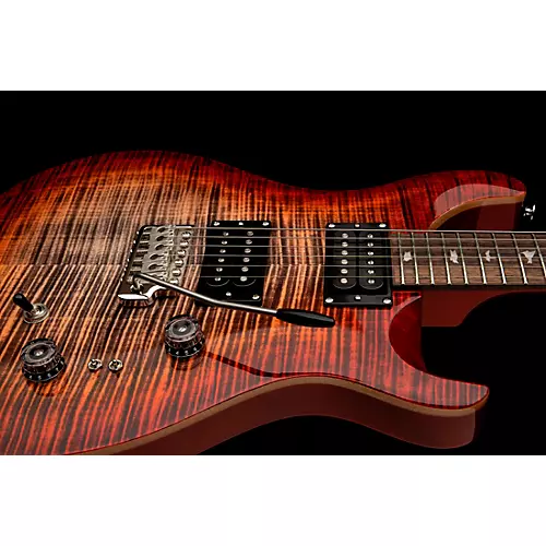 PRS SE Custom 24-08 Electric Guitar Charcoal Cherry Burst - musicians--Friend