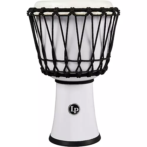 LP World Rope-Tuned Circle Djembe, 7 in. Blue Marble - musicians--Friend