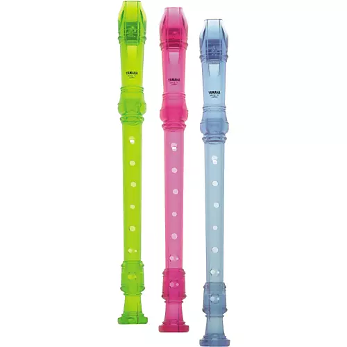Yamaha YRS-20 Soprano Translucent Recorder with Baroque Fingering Translucent Blue - musicians--Friend