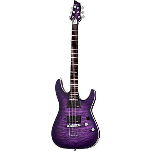 Schecter Guitar Research C-1 Platinum Electric Guitar Satin Purple Burst - musicians--Friend