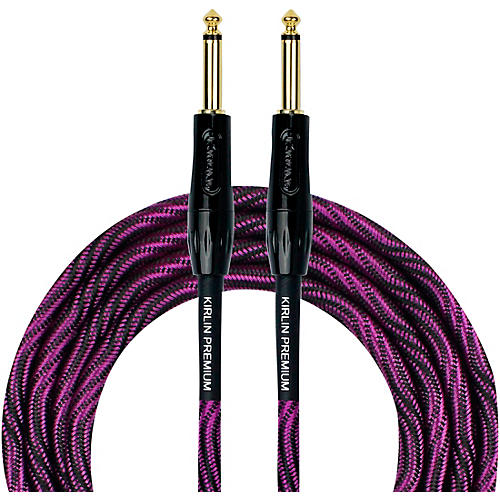 Kirlin IWB Black/Purple Woven Instrument Cable 1/4