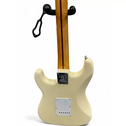 Used 2024 Fender Jimi Hendrix Stratocaster Olympic White Solid Body Electric Guitar Olympic White - musicians--Friend