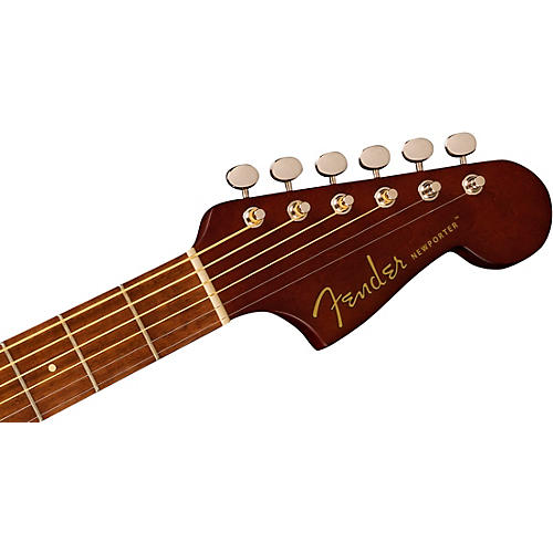 Fender Newporter Player Limited-Edition Acoustic-Electric Guitar Arctic White - musicians--Friend