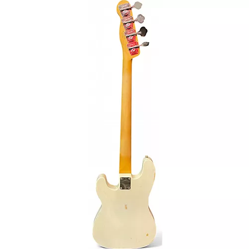 Used Fender Mike Dirnt Road Worn Precision Bass White Electric Bass Guitar White - musicians--Friend