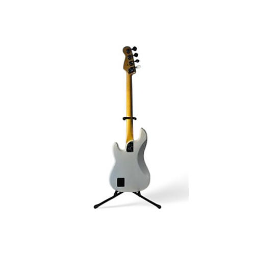 Used Fender American Ultra Precision Bass Platinum Electric Bass Guitar Platinum - musicians--Friend