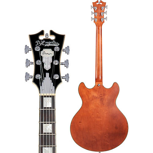 D'Angelico Premier Series DC XT Limited-Edition Semi-Hollow Electric Guitar with Seymour Duncan Psyclone Humbuckers Matte Walnut - musicians--Friend