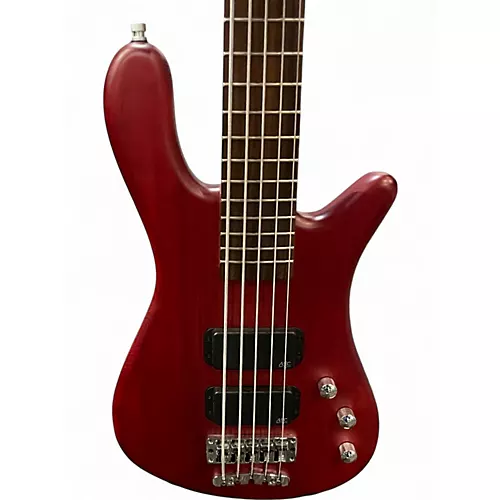 Used RockBass by Warwick Streamer 5 Trans Crimson Red Electric Bass Guitar Trans Crimson Red - musicians--Friend
