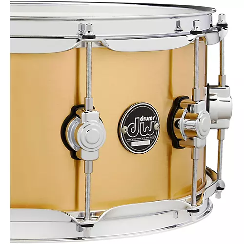 DW Performance Series 1 mm Polished Brass Snare Drum 14 x 6.5 in. - musicians--Friend