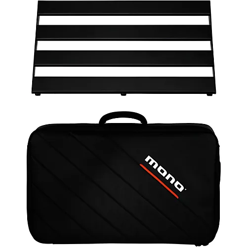 MONO Pedalboard Rail and Stealth Club Accessory Case Large Black - musicians--Friend