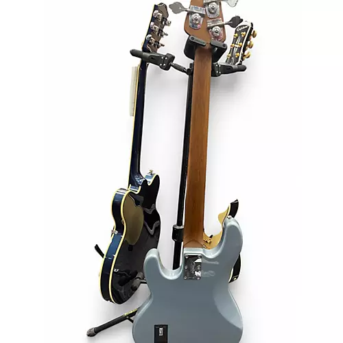 Used Sterling by Music Man Stingray Firemist silver Electric Bass Guitar Firemist silver - musicians--Friend