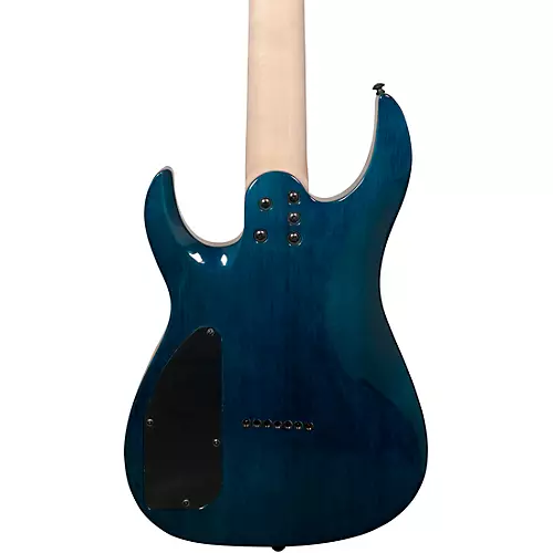 Legator Ninja 7 String Super Shred Series Electric Guitar Blue Burl - musicians--Friend