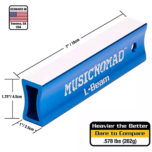 Music Nomad Fret Leveler L-Beam Blue 24 in. - musicians--Friend