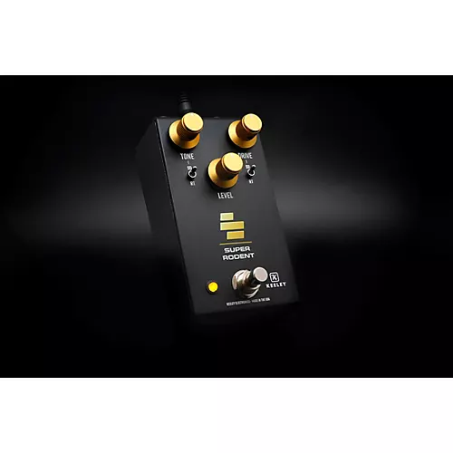 Keeley Super Rodent Overdrive & Distortion Effects Pedal Black/Yellow - musicians--Friend