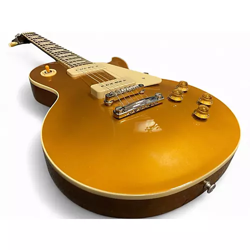 Used Gibson Les Paul Standard '50s P-90 Electric Guitar Gold Top Gold  Solid Body Electric Guitar Gold - musicians--Friend