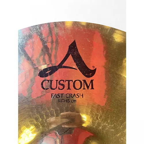 Used Zildjian 18in A Custom Fast Crash Cymbal 38 - musicians--Friend