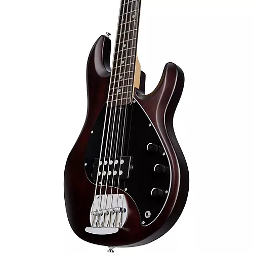Sterling by Music Man StingRay RAY5 5-String Electric Bass Guitar Satin Walnut - musicians--Friend