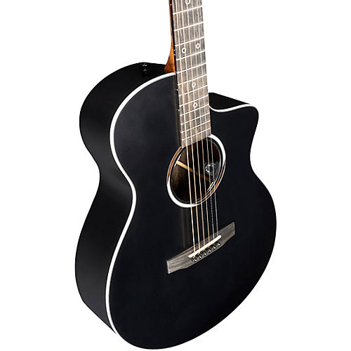 Martin SCE Custom Road Series Ziricote Acoustic-Electric Guitar Black - musicians--Friend