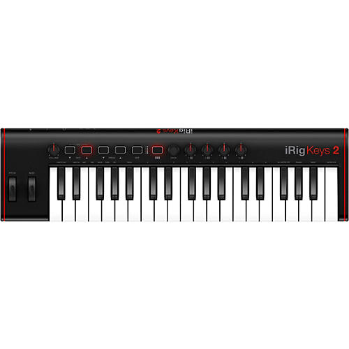 IK Multimedia iRig Keys 2 37-Mini Key Controller for iPhone, iPad and Mac/PC With SampleTank SE - musicians--Friend