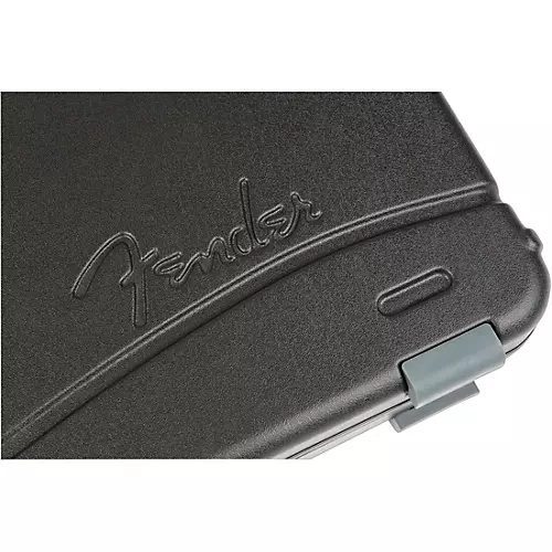 Fender Deluxe Molded ABS Left-Handed P/J Bass Guitar Case Black Gray/Silver - musicians--Friend