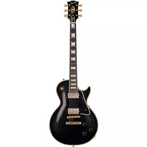 Gibson Custom M2M Murphy Lab 1957 Les Paul Custom Heavy Aged Electric Guitar Ebony - musicians--Friend