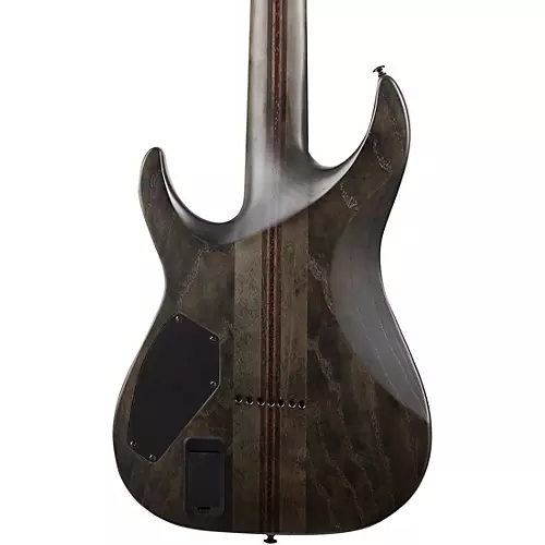 Schecter Guitar Research C-7 SLS Elite Evil Twin 7-String Electric Guitar Satin Black - musicians--Friend