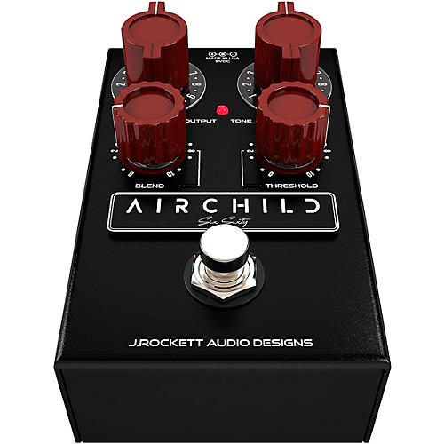 J.Rockett Audio Designs Airchild 660 Compressor Effects Pedal Black and Oxblood - musicians--Friend