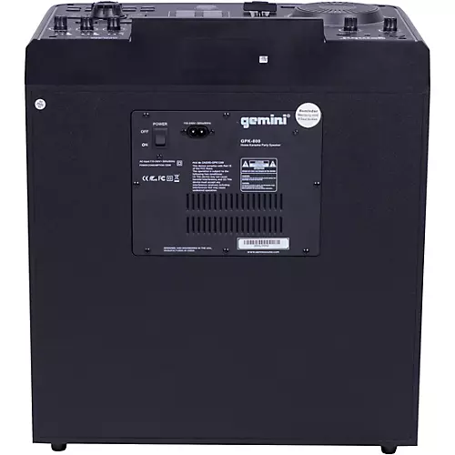 Gemini GPK-800 Home Karaoke Party Speaker - musicians--Friend