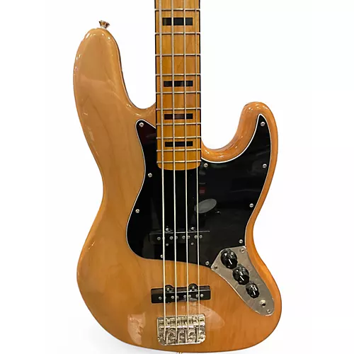 Used Squier Classic Vibe 70s Jazz Bass Natural Electric Bass Guitar Natural - musicians--Friend