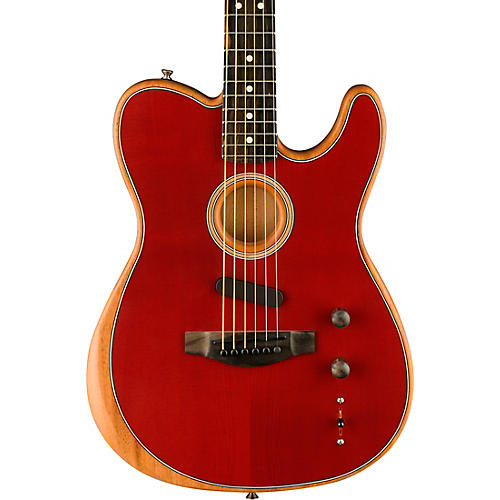 Fender American Acoustasonic Telecaster Ebony Fingerboard Acoustic-Electric Guitar Sunburst - musicians--Friend