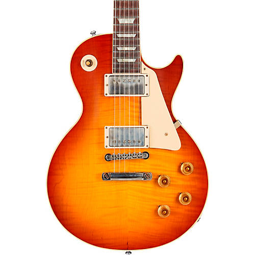 Gibson Custom Murphy Lab 1959 Les Paul Standard Reissue Ultra Light Aged Electric Guitar Sunrise Tea Burst - musicians--Friend