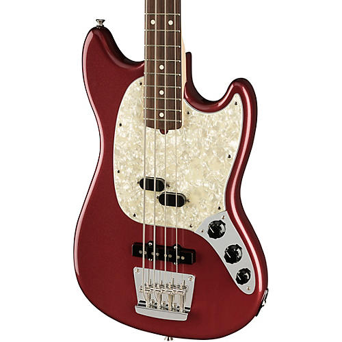 Fender American Performer Mustang Bass Rosewood Fingerboard Satin Seafoam Green - musicians--Friend