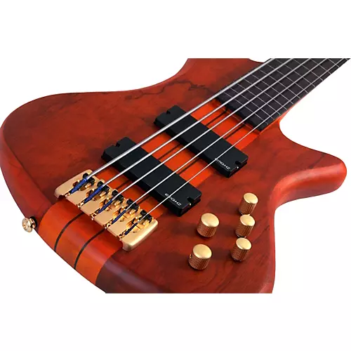 Schecter Guitar Research Stiletto Studio-5 Fretless Bass Satin Honey - musicians--Friend