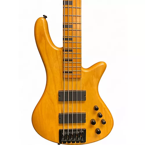 Used Schecter Guitar Research session  Natural Electric Bass Guitar Natural - musicians--Friend