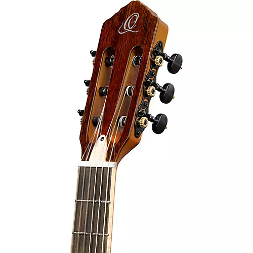 Ortega TourPlayer Deluxe Left-Handed Nylon-String Acoustic-Electric Guitar Blue Burst - musicians--Friend