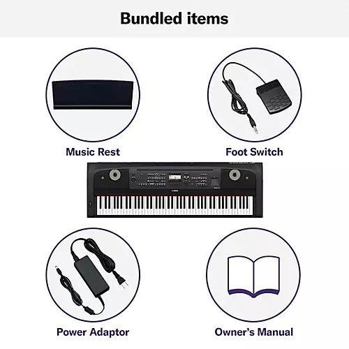 Yamaha DGX-670 88-Key Portable Grand Piano With Matching Stand and Bench - musicians--Friend