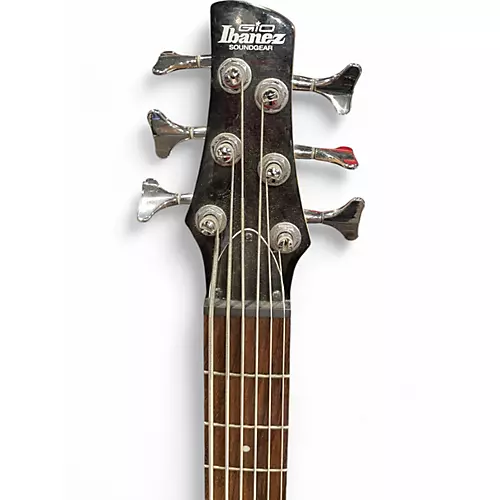 Used Ibanez GSR206 6 String BLACK Electric Bass Guitar BLACK - musicians--Friend