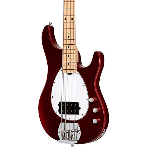 Sterling by Music Man SB4 4-String Electric Bass Guitar Candy Apple Red - musicians--Friend